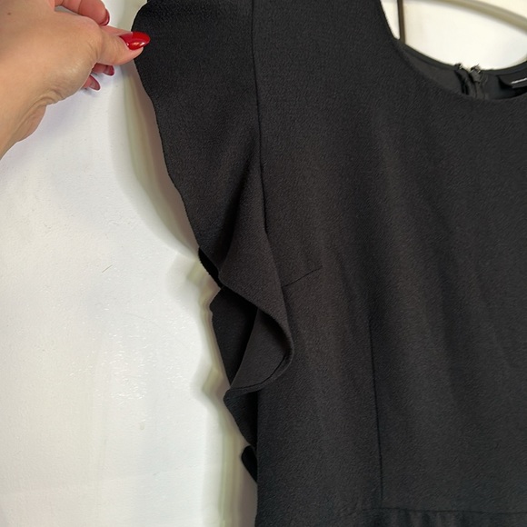 Who What Wear & Target Black Mini Dress with flutter sleeves. - Picture 3 of 6